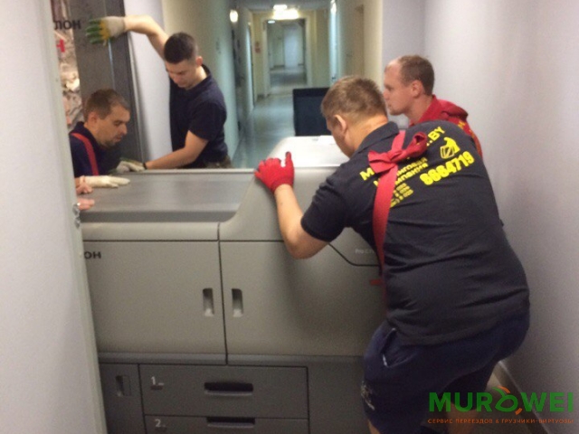 Подъем-спуск копировальной машины г.Минск