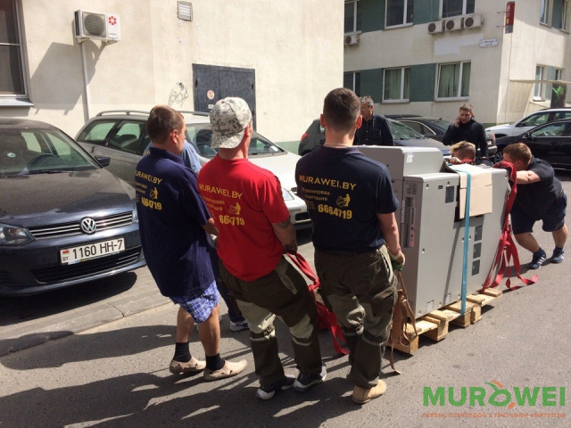 Подъем-спуск копировальной машины г.Минск