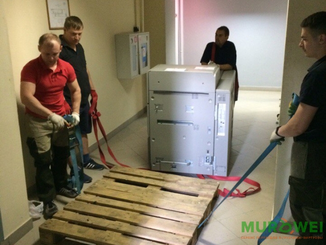 Подъем-спуск копировальной машины г.Минск