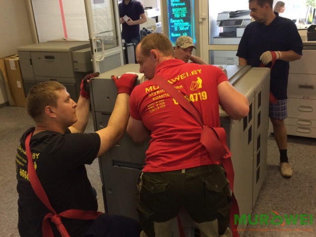 Подъем-спуск копировальной машины г.Минск