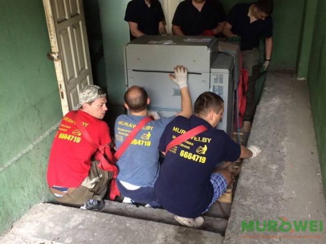 Подъем-спуск копировальной машины г.Минск