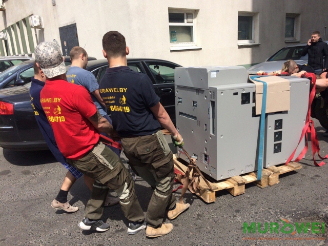 Подъем-спуск копировальной машины г.Минск